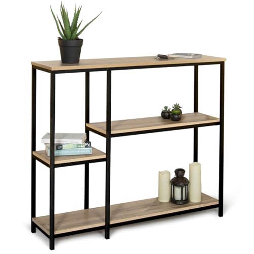 IDMarket - Console étagère bibliothèque Detroit Design Industriel