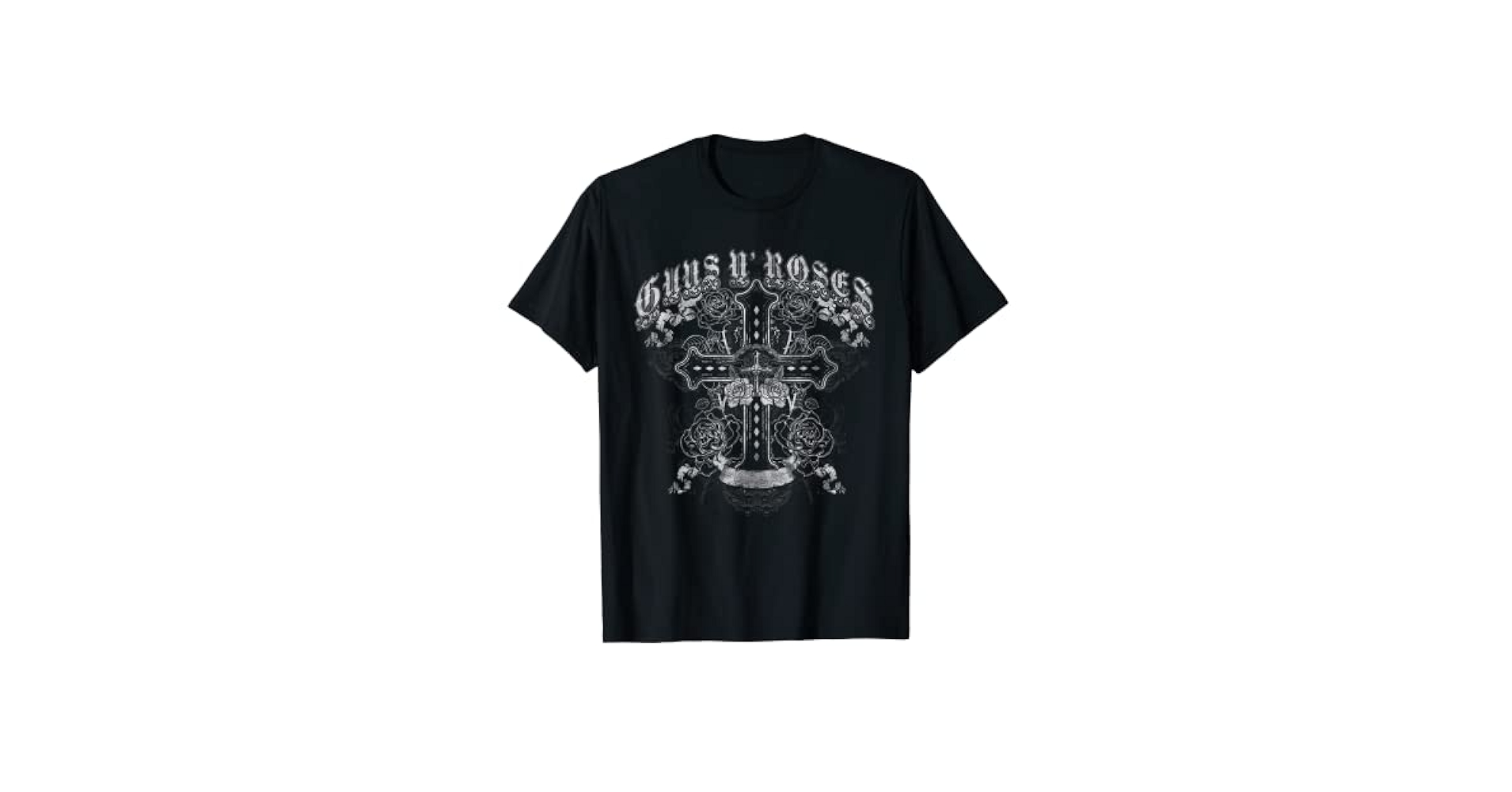 Guns N' Roses Vintage Cross Tシャツ L Amazon.com: Guns N' Roses Official Vintage White Cross T