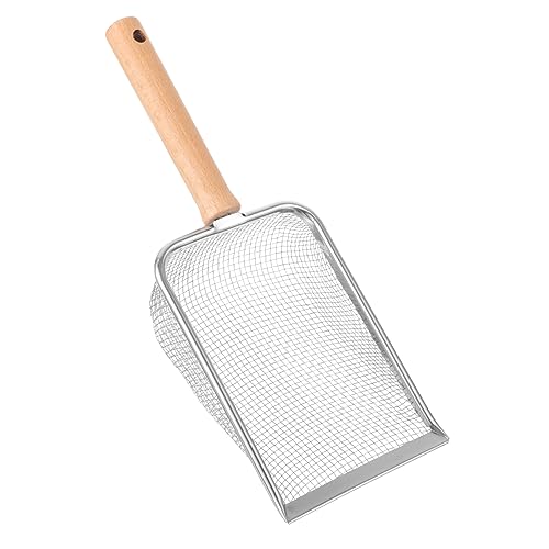 Yardwe Pala De Arena De Acero Inoxidable Juguetes para Gatos Arenero para Gatos con Capota Gatito Juguetes Juguete Interactivo para Gatos Cucharada De Sustrato De Reptil Gubia De Madera