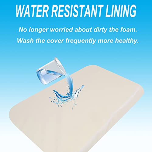 Image of Mecc ecoh Bassinet Mattrss, Rectangle 32 inchx18 inch Bedside Sleeper Mattress, 2 inch Thick Strong Support, Removable Breathable Cover, Water Resistant Lining Protector, Non-Toxic, Hypoallergenic, Easy to Clean