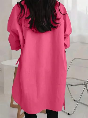 ‌Women's Stylish Long Sleeve Shirt Trendy V-Neck Cut Side Cutouts Top Adjustable Straps‌ Fashion-Forward Blouse2