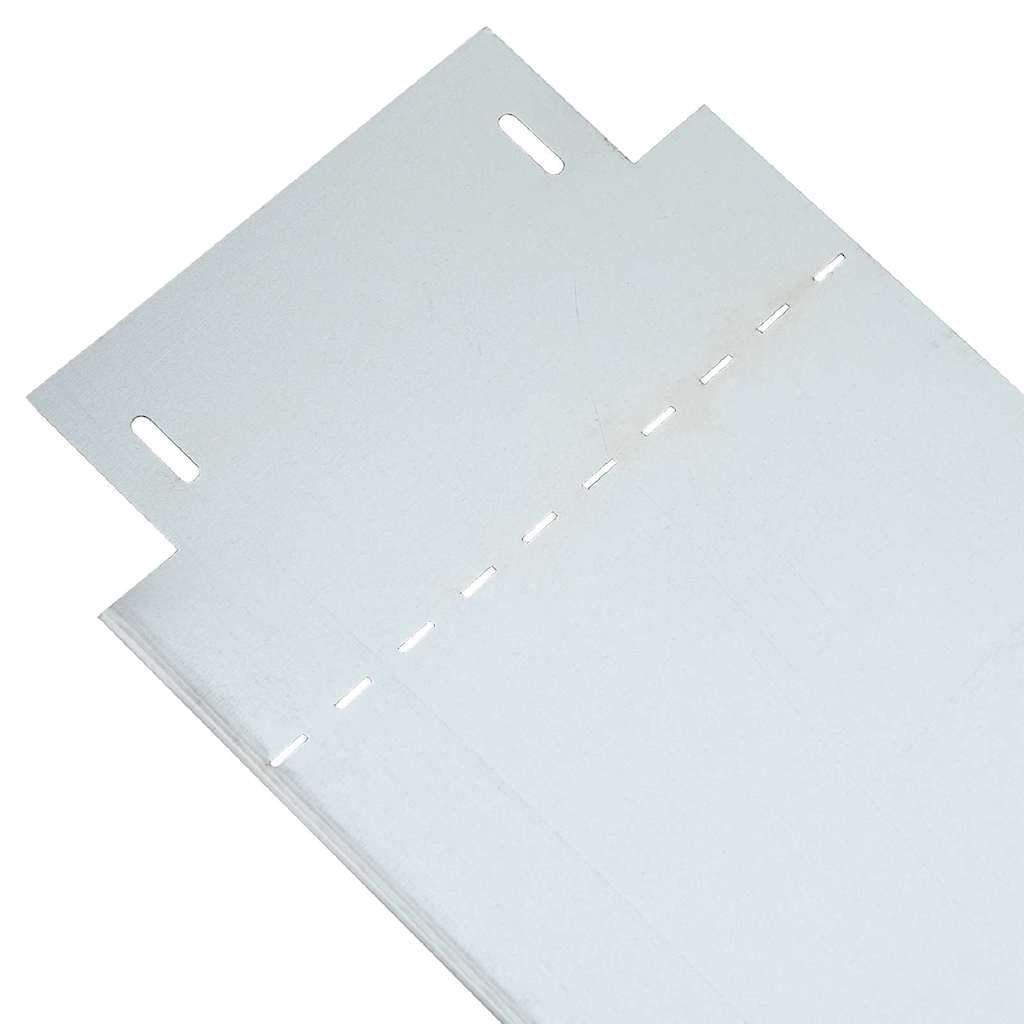 Lot de 10 bordures de pelouse argentées en acier galvanisé - 100 x 25 x 0,07 cm - Bordure de jardin en métal pour parterres et chemins