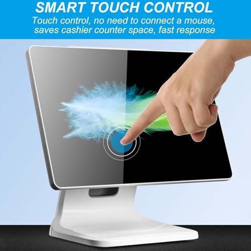 Image of 15.6 in Touch Screen Cash Register, Enhancing Transaction Efficiency,Screen Display Cash Monitor,Screen Adjustable Angle