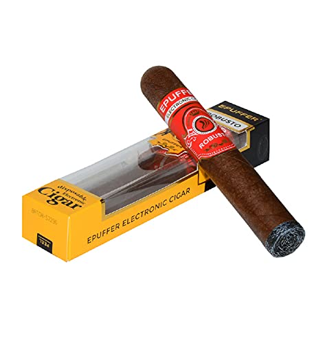 EPUFFER-ROBUSTO-Havana-RED-E-Cigar-Premium-Cigar-Flavour-Soft-Cork-Mouthpiece-Nicotine-Free