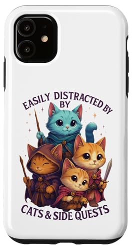 Cats Side Quest Disturted  ʔ ȃ[A X}zP[X iPhone 11 p