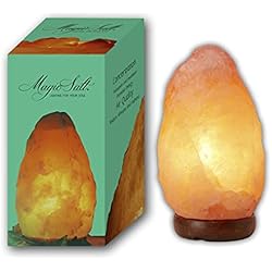 Lamparas De Sal Khewra MAGIC SALT LIGHTING FOR YOUR SOUL Lámpara de Sal del Himalaya de 2-3kg con regulador y bombilla LED