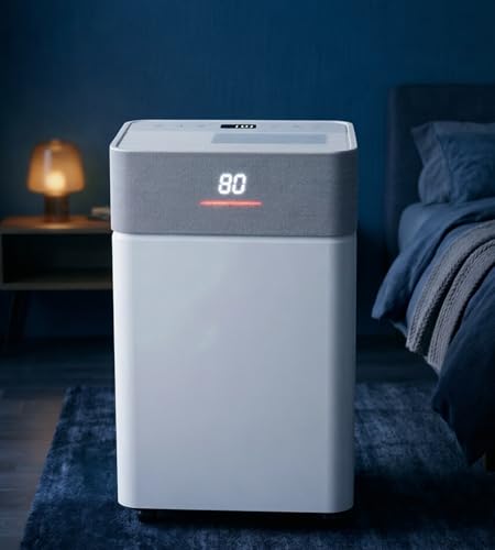 Image of Uthfy 3000 Sq.Ft Dehumidifiers for Basement, Max 45 Pint /Day Dehumidifier with Drain Hose, 24 H Timer & Child Lock, LED Panel, Ultra Quiet, Whole House Dehumidifiers for Home, Bedroom