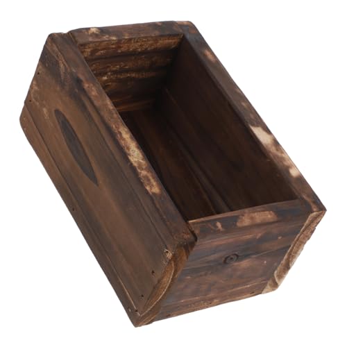ROMISBABA Caja De Maceta De Madera Macetero De Escritorio Macetas Maceta Vintage Contenedor De Plantas Macetas De Cactus Macetero Suculento Rectangular Mini Macetas Decoración De Otoño para