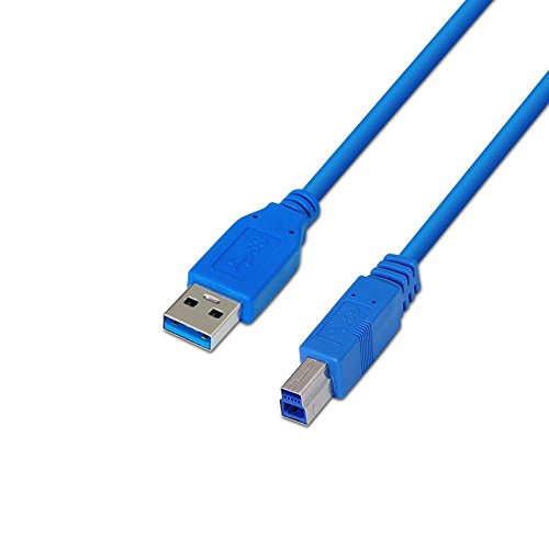 Cavo USB 2.0 Da USB-C A USB-B Per Stampante, 2 Metri, Nero - Nanocable - Ricarica Fino A 3A E Trasferimento Dati 480Mbps