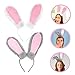 VICASKY 2pcs Soft Rabbit Ear Headband Tail Hair Accessory for Girls Women Headband for Parties Cosplay Daily Dress-up