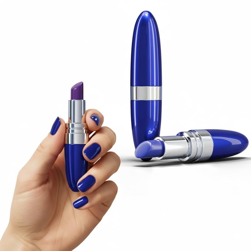 Portable Waterproof Mini Personal Massager – Blue | Slim Compact Design with Multiple Intensity Modes | Quiet & Travel-F