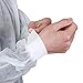 Greenour Disposable Lab Coats with Pockets, Knitted Collar and Cuffs Unisex White Breathable Polypropylene Coat for Adult (Case of 100, 2X-Large)