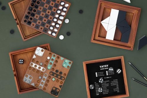 Iron & Glory Ludo Board Game | Juegos de Mesa de Madera para 4 Jugadores | Decoración para Sala miniatura 2