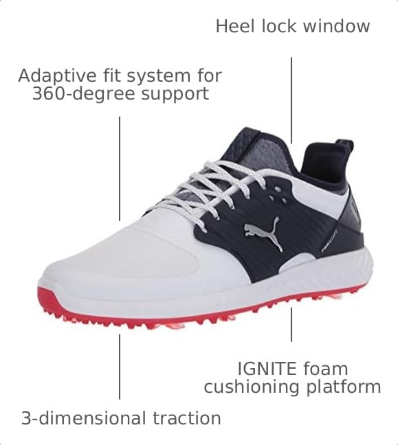 Image of pumagolf Men's Ignite Pwradapt Caged Golf Shoes
