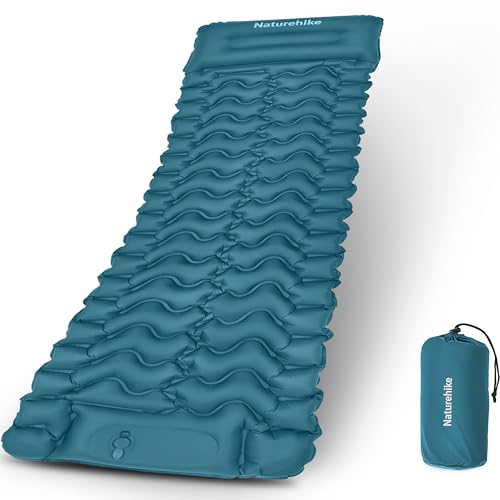 Naturehike Camping Sleeping Pad, Ultralight Inflatable Sleeping Mat with Pillow Built-in Pump, 2.6 Inch Lightweight Air Mattress for Backpacking, Hiking, Traveling - image 1