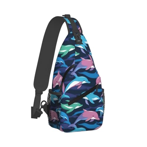 Mochila bandolera cuello delfín para viaje y senderismo miniatura 2