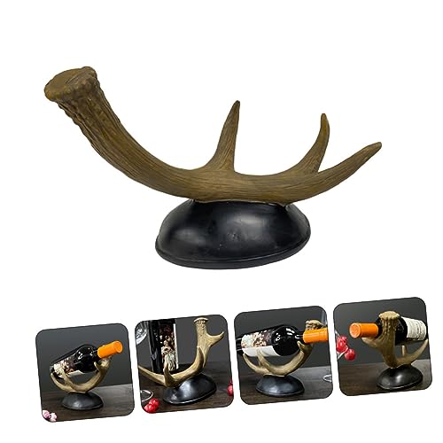 Soporte robusto para botellas de vino de resina miniatura 6