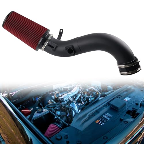 Cold Air Intake Compatible with 2013-2016 Chevrolet Silverado 2500/3500 GMC Sierra 2500/3500 6.6L LML Duramax Diesel, Heat-Resistant Aluminum Pipe, High-Flow Filter