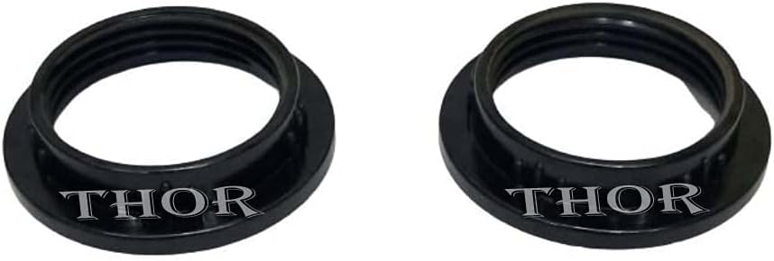 Lamp Shade And Light Ring Collar Black Replacement Adapter Ring for E26 Light Socket Set of 2 Rustic Vintage Home Decor Gifts