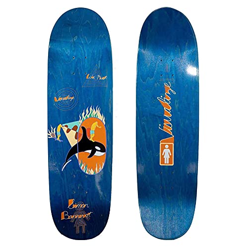 Planche de Skatebaord Girl Bannerot Visualize Loveseat Deck Blue 9.0"