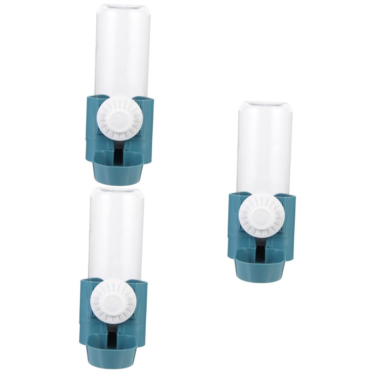 POPETPOP 3piezas Dispensador De Agua para Mascotas Automático Bebedero Colgante para Perros y Gatos Botella De Agua para Jaulas Material Duradero Fácil De Limpiar Oceánico