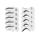 smokey eyes schminken schritt für schritt braune augen SPEZIFIKATION: Farbe: wie auf dem Foto gezeigt; Material: Silikonmaterial; Paket inklusive: 10-teilige Eyeliner- und Lidschatten-Vorlagen, mit denen Sie jederzeit und überall beliebte Make-up-Looks für Augen erstellen können.