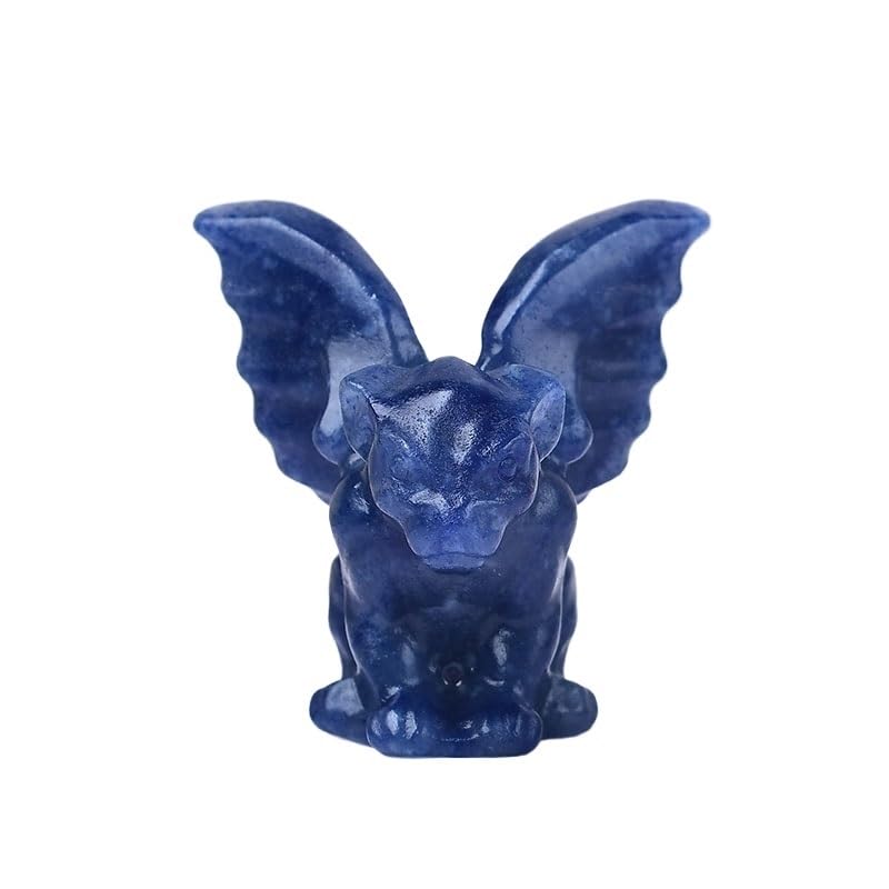 HXSCOO Crystal Gargoyle Room Decor Crystals Home Decorations Crystal Witchcraft Decoration Home Decor Halloween Decoration (Color : Blue dongling)