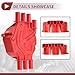 HEROFFIX 1pcs Car Ignition Distributor Cap and Rotor Kit for Chevrolet Blazer for GMC Savana 2500 Safari 4.3L 1996-2005 No.1104050/1103976 Red