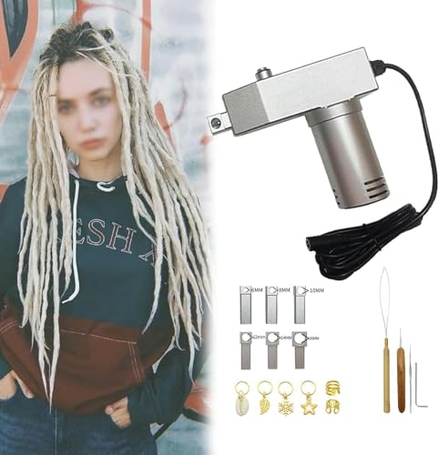 Máquina eléctrica para rastas instantáneas con kit de 6 cabezales intercambiables 2