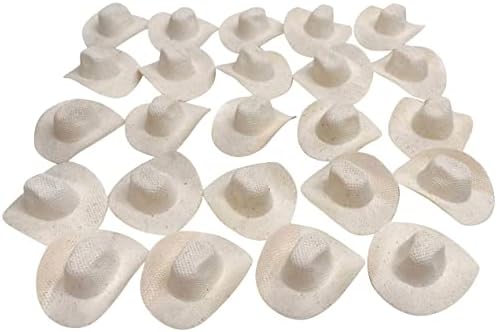 More Fiesta 24 Mini Cowboy Cowgirl Rodeo Hats, 2 Inches Size image 3