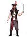 Spooktacular Creations Mens Caribbean Pirate Costume Adult Sea Captain Robber Costume for Halloween Dress Up Party, Cosplay Party-M
