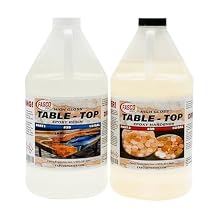 Fasco Epoxies Crystal Clear Epoxy Resin 1 Gallon Kit | Great for Wood Projects BarTops River Tables Tumblers Artist Quality| Two Part Kit Includes Resin and Hardener