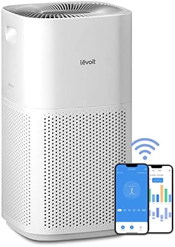 LEVOIT Air Purifiers for Home Large Room, Covers up to 3175 Sq. Ft, Smart WiFi and PM2.5 Monitor, H13 True HEPA Filter Removes 99.97% of Particles, Pet Allergies, Smoke, Dust, Auto Mode, Alexa Control