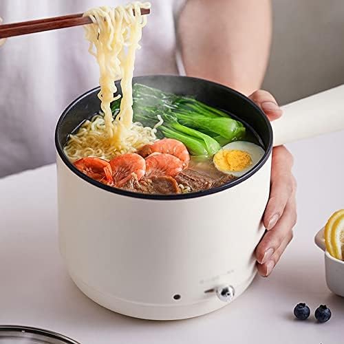 Mini Electric Skillet 1.2L Portable Rice Cooker Non-stick Multi Hot Pot for Travel Office School