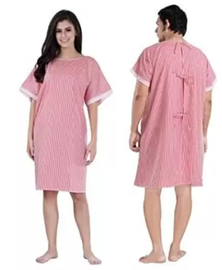 Patient Gown (FREE, PINK WHITE CHECK) (B0D174Z6PS) Amazon Price History, Amazon Price Tracker