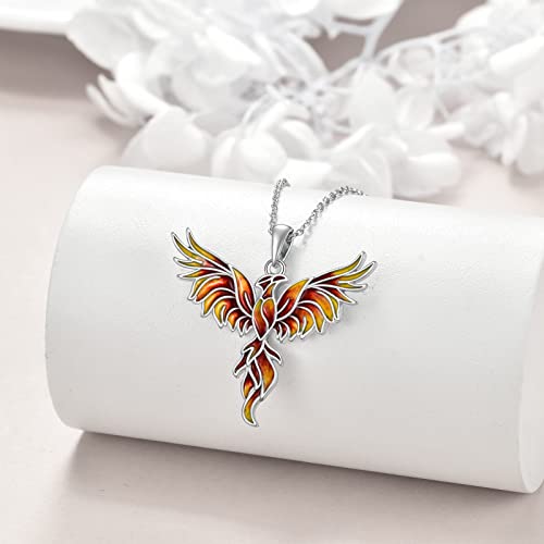 YAFEINI Phoenix Pendant Necklace 925 Sterling Silver Jewelry for Women Mom3