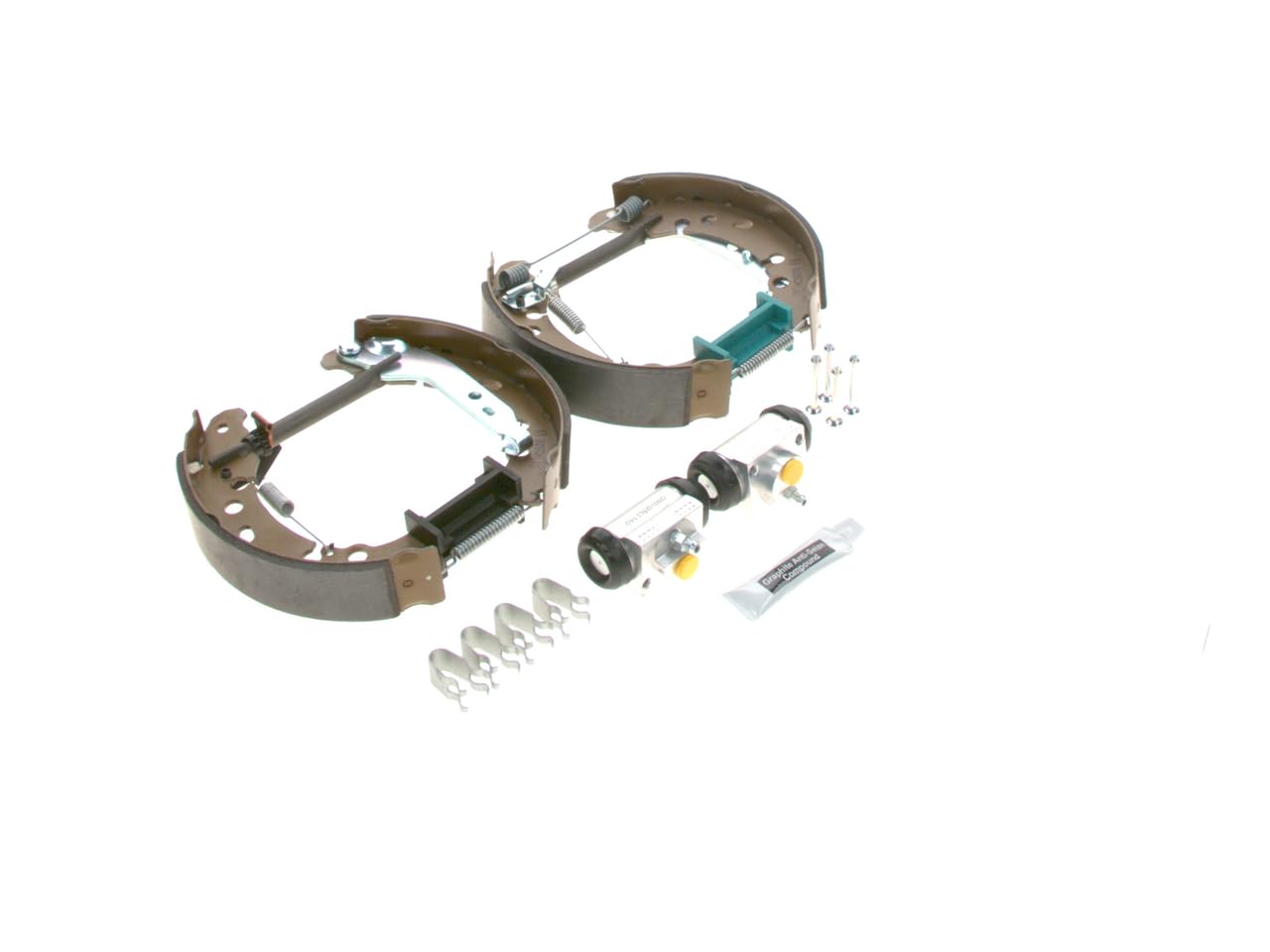 Bosch KS654 Kit Super Pro Kit de freno trasero de tambor 1 juego completo premontado