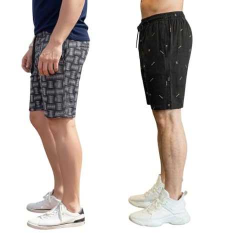 Image of FEEL TRACK Men Cotton Regular Fit Shorts