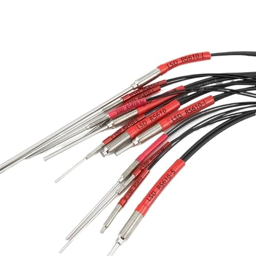 1PCS M3 M4 M6 Diffuse Reflection Optical Fiber Sensor Switch Stainless Steel 10mm 20mm 40mm 90mm Prob All Amplifier Available(M4 90mm Needle)
