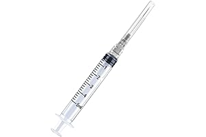 100 Disposable 5ml Syringes with 22Ga Needles