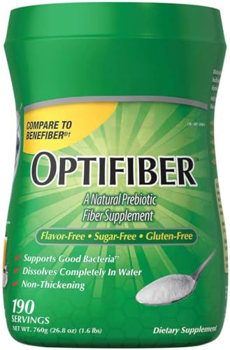 Optifiber Powder by Kik-Iand Fiber Supplement 25.6 oz (190 Servings)