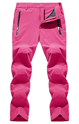 MAGCOMSEN Women's Quick Dry Outdoor Hiking Pants with Zipper Pockets
