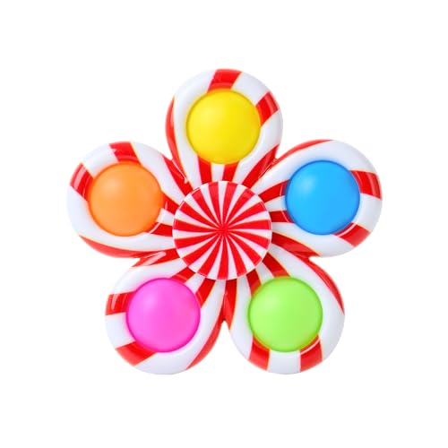 Nutty Toys Fidget Spinner - Sensory Toy for Kids & Adults - Top Stress & Anxiety Relief Gifts 2025 Unique Christmas Stocking Stuffers Idea Best Toddler Teen Girl Teenage Boys Tween Present