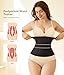 LODAY 2 in 1 Postpartum Recovery Belt,Body Wraps Works for Tighten Loose Skin(L,Black)