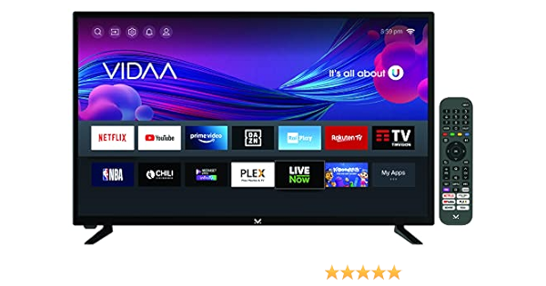Majestic ST32VD V2 - Televisore SMART LED HD READY da 32, Sitema operativo VIDAA, Wi-Fi integrato, DVB-T/T2 e DVB-S/S2, Telecomando, USB, nero