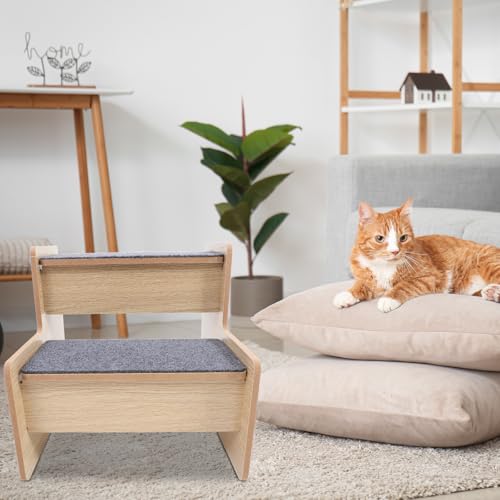 Escalier en bois pour petits chiens Beaupretty : structure stable et design soigné