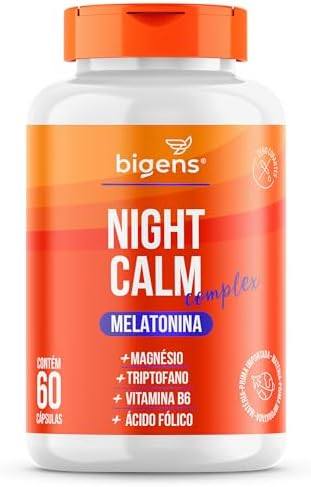 Night Calm Complex, Melatonina, magnésio, triptofano, Vitaminas B...