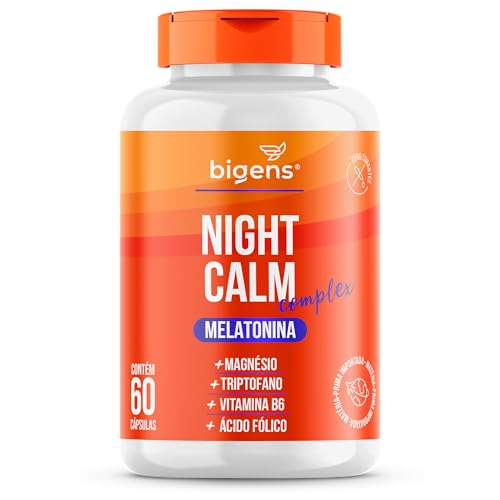 Night Calm Complex, Melatonina, magnésio, triptofano, Vitaminas B...