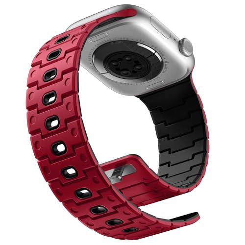 Bracelet Apple Watch SE 40mm magnétique silicone souple iWatch 10 9 8 7 38mm