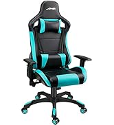 Leopard Gaming Chair, High Back PU Leather Office Chair, Adjustable Video Gaming Chairs, Swivel R...